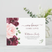 Flora Aquarell Moderne Eleganz Ankündigung (Stehend Vorderseite)