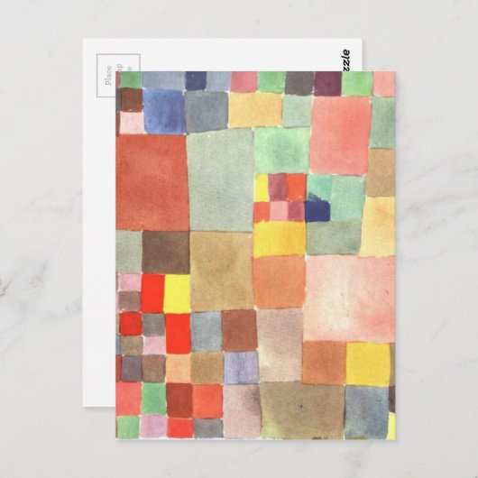 Flora auf Sand durch Paul Klee Postkarte (Vorne/Hinten)