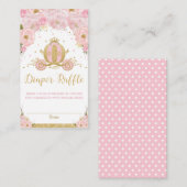 Flora-Babydusche-Windelwanne für Princess Carriage Begleitkarte (Vorne/Hinten)