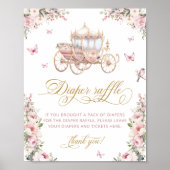 Flora-Babydusche-Windelwanne für Princess Carriage Poster (Vorne)