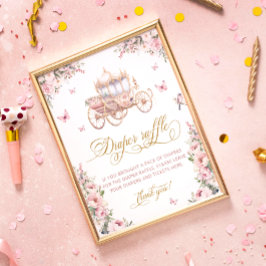 Flora-Babydusche-Windelwanne für Princess Carriage Poster