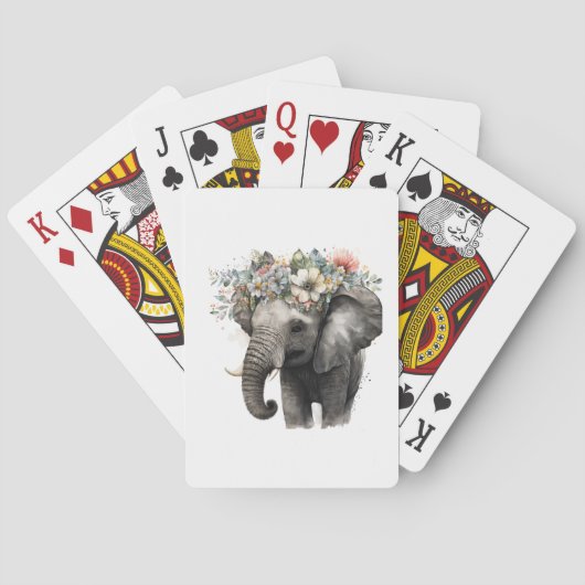Flora-Babyelephon Spielkarten (Rückseite)