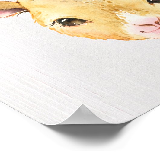 Flora-Babyziege Poster (Ecke)