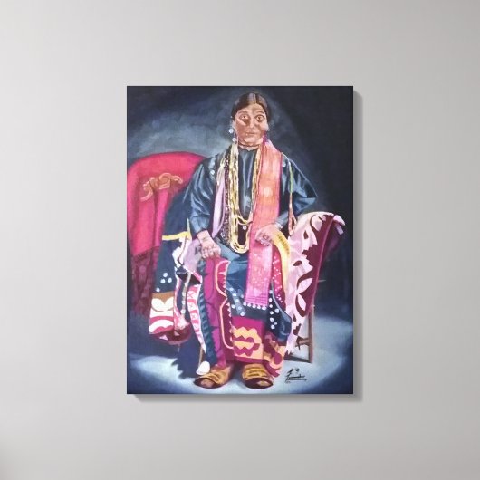 Flora Bärenherz Original Oil Canvas Print Leinwanddruck (Vorderseite)