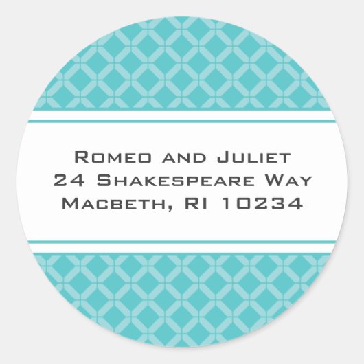 Flora-Bee-Adressetikett Runder Aufkleber (Vorderseite)