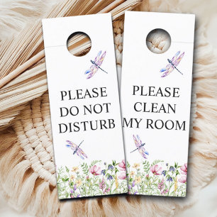 Flora Bitte stören oder reinigen Sie mein Zimmer n Türanhänger