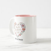 Flora Blume Leaf Happy Mother Day Tasse Geschenke (Vorderseite Links)
