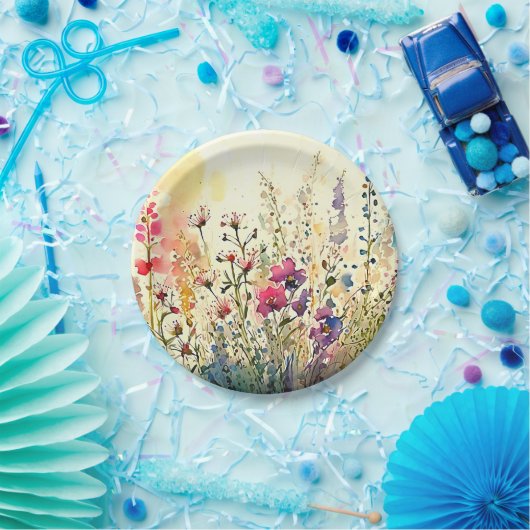 Flora/Blume Pappteller (Party)