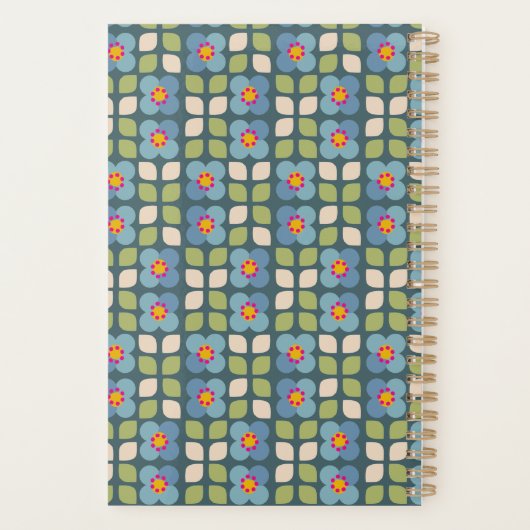 FLORA BLUSH - Botanical Pattern Planner Planer (Rückseite)