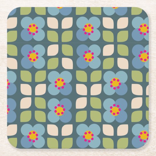 FLORA BLUSH - Moderner Untersetzer für Blumenpapie (Vorderseite)