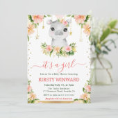 Flora Blütendusche Girl Einladung (Stehend Vorderseite)
