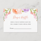 Flora-Blütendusche Windelwaschmaschine Faltkarte Begleitkarte (Vorderseite)