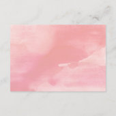 Flora-Blütendusche Windelwaschmaschine Faltkarte Begleitkarte (Rückseite)