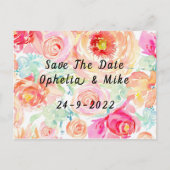 Flora; Boho glückliche Farben Einladungspostkarte (Vorderseite)