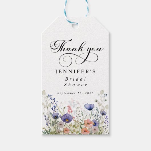 Flora botanischer Garten Gefallen Tag Geschenkanhänger (Vorderseite)