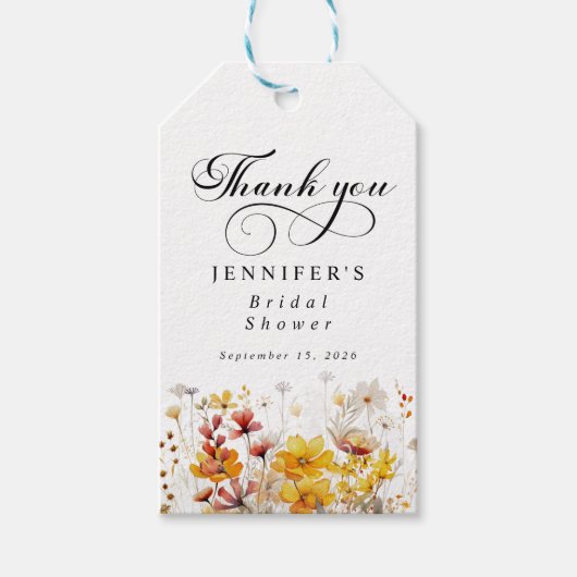 Flora botanischer Garten Gefallen Tag Geschenkanhänger (Vorderseite)