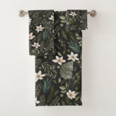Flora Botanischer Garten Wasserfarben Muster Badhandtuch Set (Insitu)