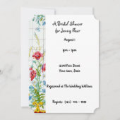 Flora Bridal Dusche Einladung (Vorderseite)