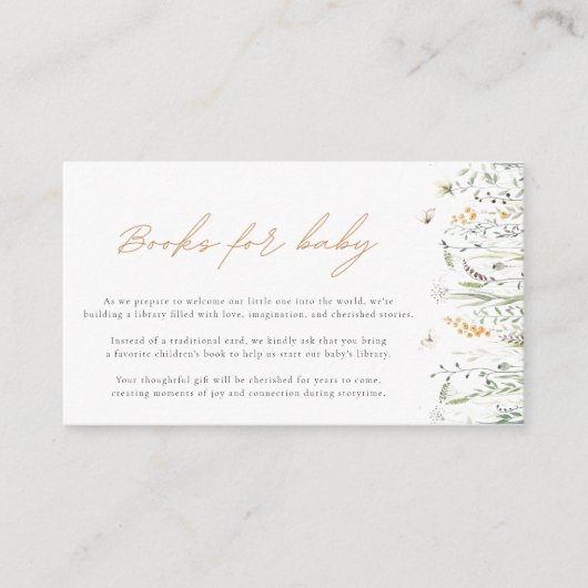 Flora-Buchungsanfrage für Aquarellfarben Begleitkarte (Vorderseite)