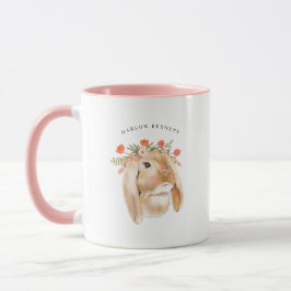 Flora-Bunny-Kaninchen | Monogramm Tasse