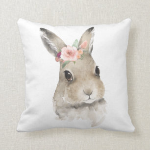 Flora Bunny Rabbit Woodland Tier Kissen