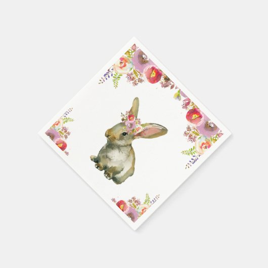 Flora Bunny Serviette (Ecke)