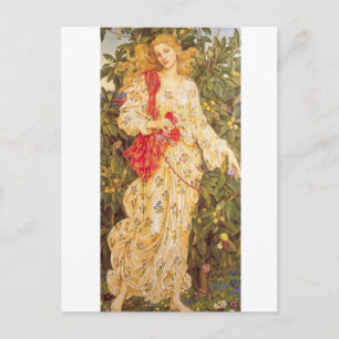 Flora by Evelyn de Morgan Postcard Postkarte