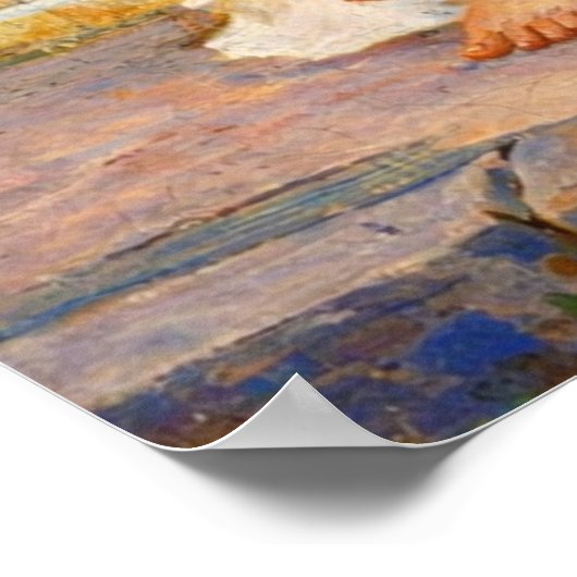 Flora by John William Waterhouse Poster (Ecke)