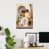 Flora by John William Waterhouse Poster (Heimbüro)