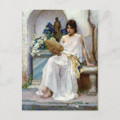 Flora by Pre-Raphaelite John William Waterhouse Postkarte (Vorderseite)