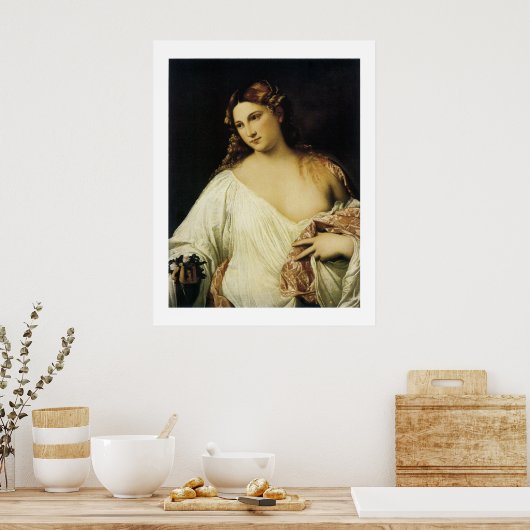Flora, by Titian Poster (Küche)