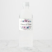 Flora-Chic-Flasche Wasserflaschenetikett (Vorderseite)