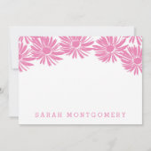 Flora Custom Stationery Mitteilungskarte (Rückseite)