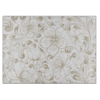 Flora Decorative Glasschneide 15" x 11" Schneidebrett