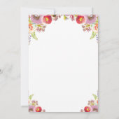 Flora Doe Baby Shower Einladung (Rückseite)