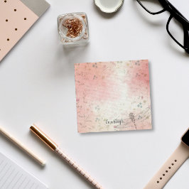 Flora-Drachenfliege | Rosa grün Post-it Klebezettel