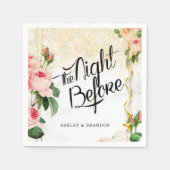 Flora Elegante Die Nacht vor der Probe Napkins Serviette (Vorderseite)