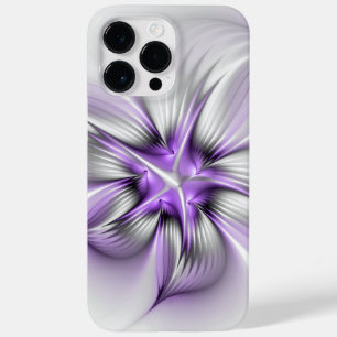 Flora Elegante Modernes Abstraktes Violett Fraktal Case-Mate iPhone 14 Pro Max Hülle