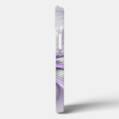 Flora Elegante Modernes Abstraktes Violett Fraktal Case-Mate iPhone Hülle (Rückseite / Links)