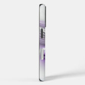 Flora Elegante Modernes Abstraktes Violett Fraktal Case-Mate iPhone Hülle (Rückseite / Rechts)