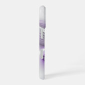 Flora Elegante Modernes Abstraktes Violett Fraktal iPhone 16 Hülle (Rechte Seite)