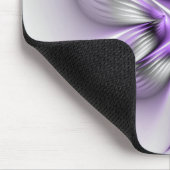 Flora Elegante Modernes Abstraktes Violett Fraktal Mousepad (Ecke)