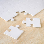 Flora Elegante Modernes Abstraktes Violett Fraktal Puzzle (Seite)