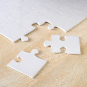 Flora Elegante Modernes Abstraktes Violett Fraktal Puzzle (Seite)