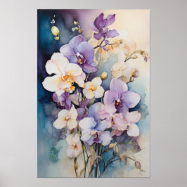 Flora Elegante - Orchid Blume Poster