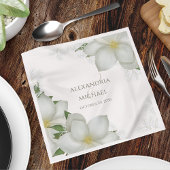 Flora Elegante Watercolor Blume Magnolia Serviette