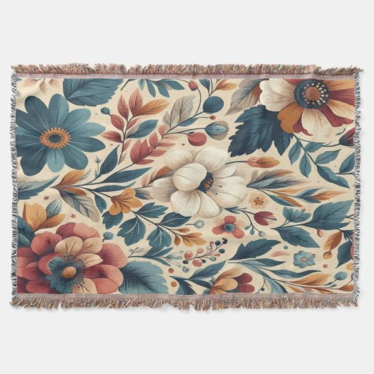 Flora erwärmt Throw Blanket Decke (Vorderseite)