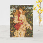 Flora | Evelyn De Morgan Karte (Gelbe Blume)