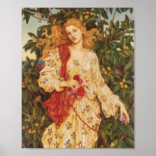 Flora | Evelyn De Morgan Poster (Vorne)