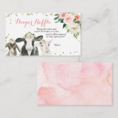 Flora-Fauna-Girl-Windeln-Verpackung C Begleitkarte (Vorne/Hinten)